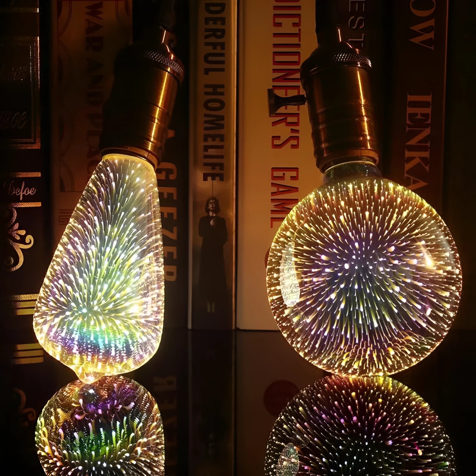 3D Firework LED decoration bulb with E27 base for holiday and novelty lighting