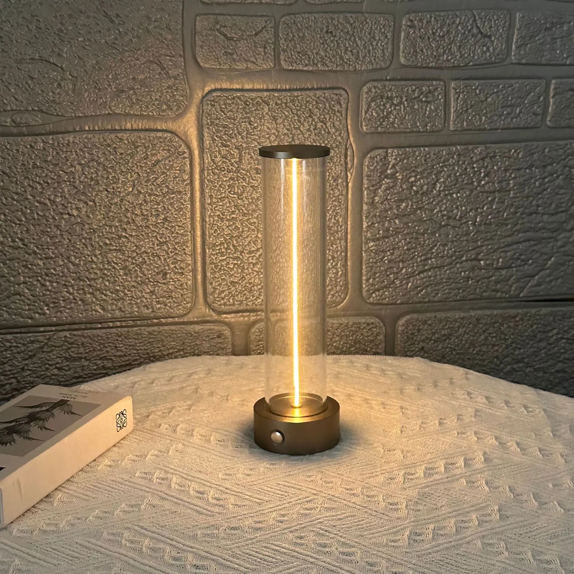USB rechargeable magnetic LED night light strip measuring 53mm by 234mm