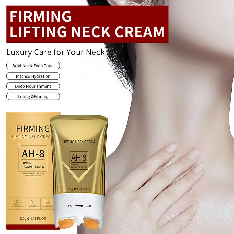 120g roller neck cream with applicator for moisturising and firming neck treatment