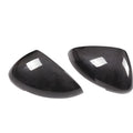 Black carbon fibre rear view mirror covers for Porsche Macan 2014-2022 models