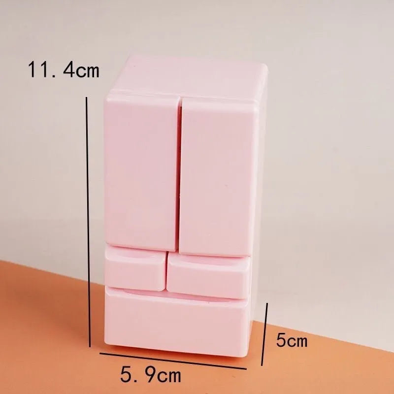 White plastic miniature candy toy model with light feature showing 11.4cm height
