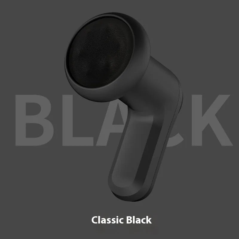 USB electric massager for cervical spine, waist, back and leg muscle relief in pink, white or black.