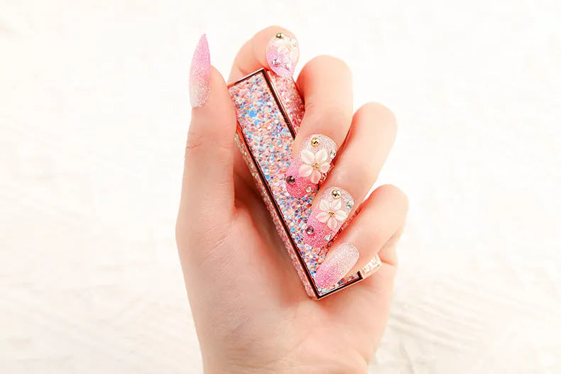 Bridal Wear Armor nail sequins multi-size removable adhesive back 24-28 pieces box with glue