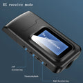 Two-in-one Bluetooth adapter with screen display, black, 62x26x1mm, 3.5mm audio input