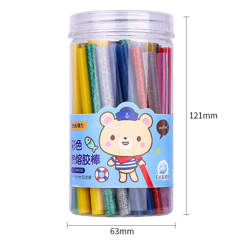 55 transparent hot melt glue sticks 7.0mm diameter for DIY glue guns