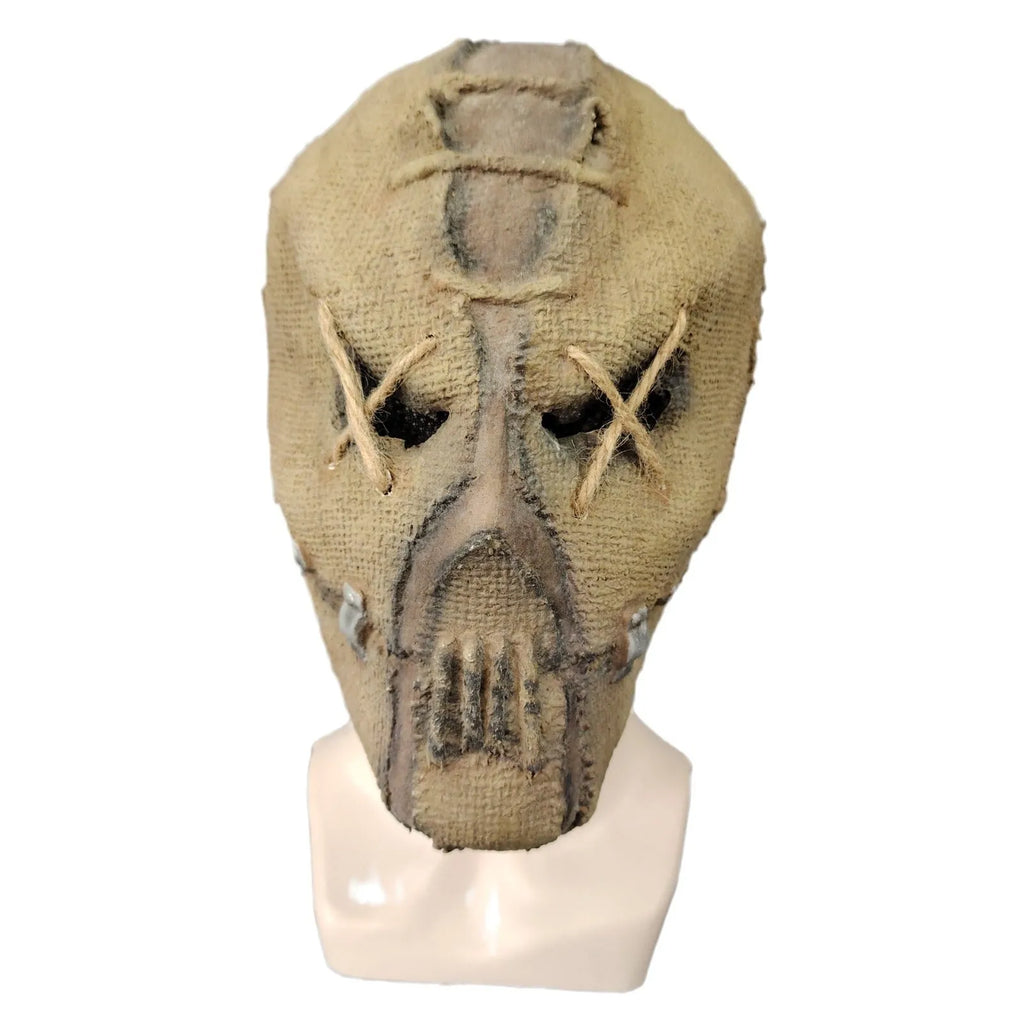 Latex horror mask head cover featuring scar skull design for Halloween and holiday costume events