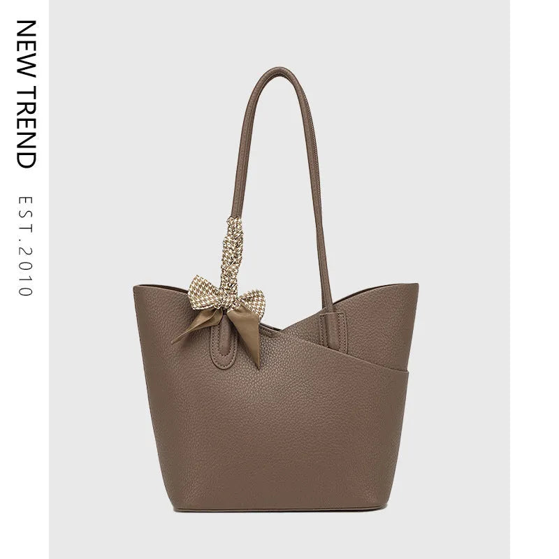 PU leather casual shoulder handbag in vertical square shape with sewing line detail in multiple colours