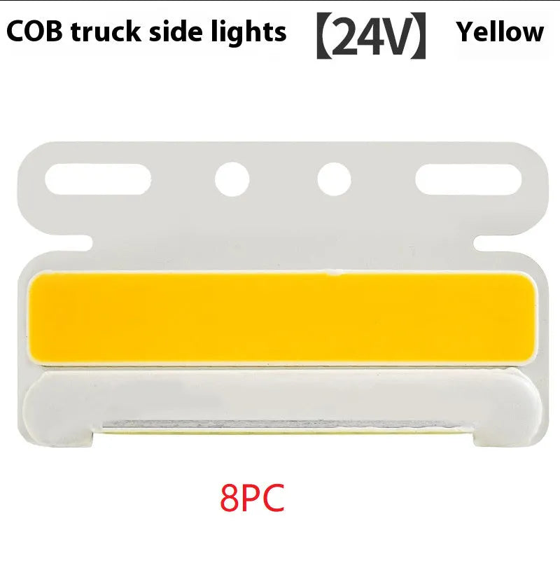 Truck side light with COB LED technology in 12V and 24V versions for ground tyre illumination