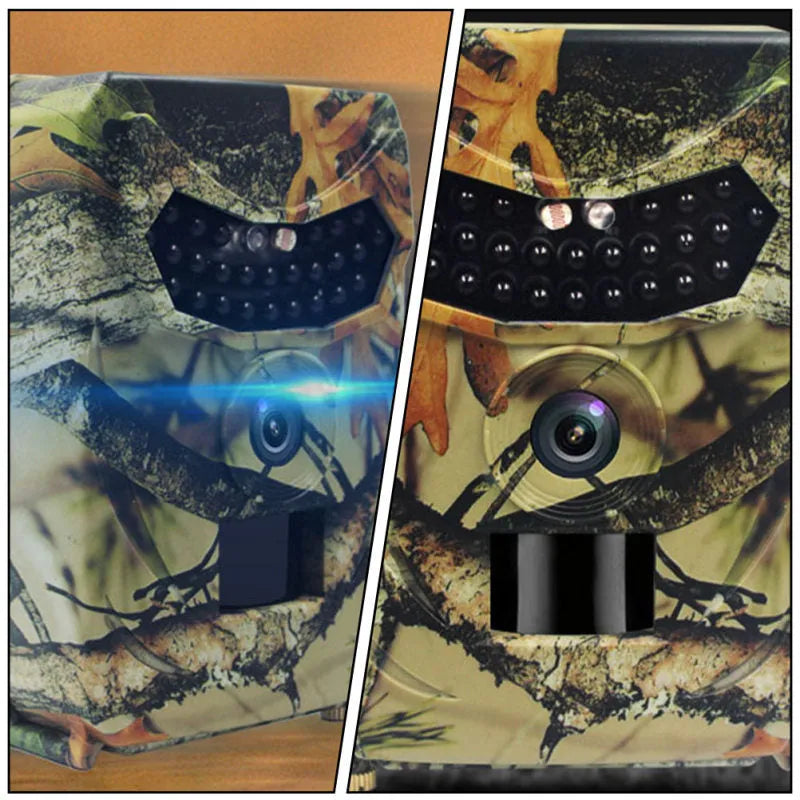 Yellow brown 16MP IP54 waterproof trail camera with night vision and wide-angle lens