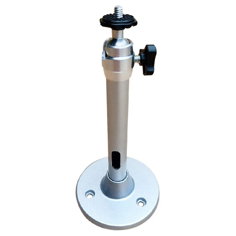 White aluminium wall-mounted projector bracket with 180mm specification and 6mm thread