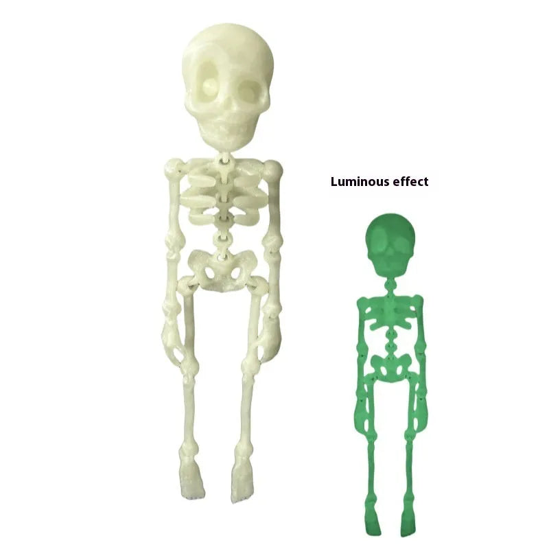 3D printed skull refrigerator magnet ornament in modern art style measuring 18cm high