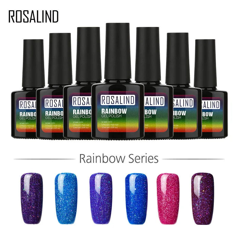 ROSALIND phototherapy gel nail polish bottle in RBR shade, glossy finish for UV/LED curing