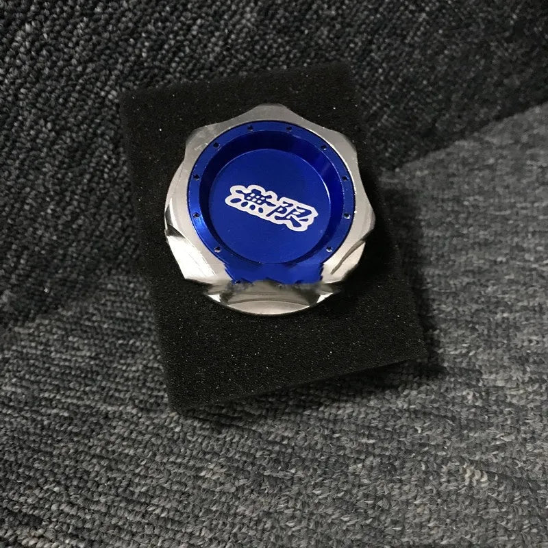 Aluminium alloy oil filter cap for Honda in red, blue, silver, black, purple, gold colours.