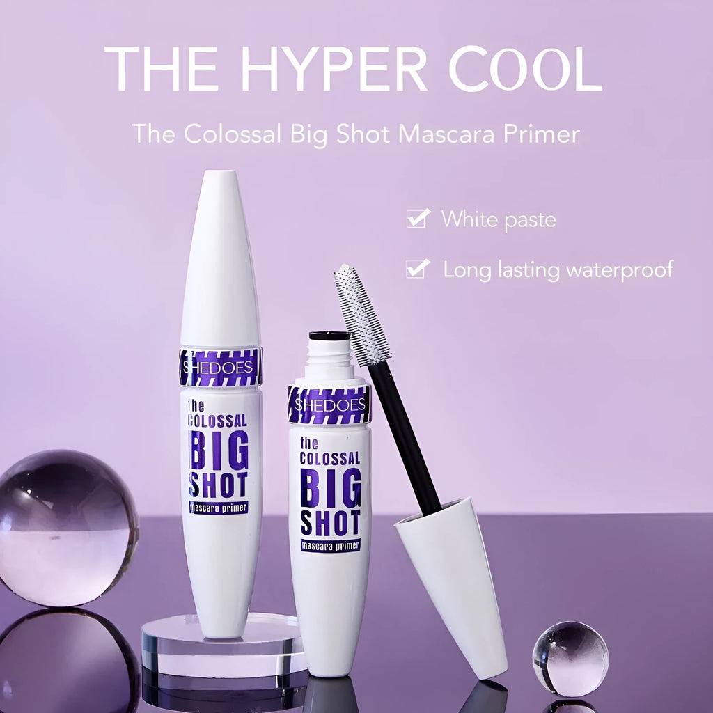 White waterproof sweat-proof quick-drying mascara with curling effect, 10ML net content