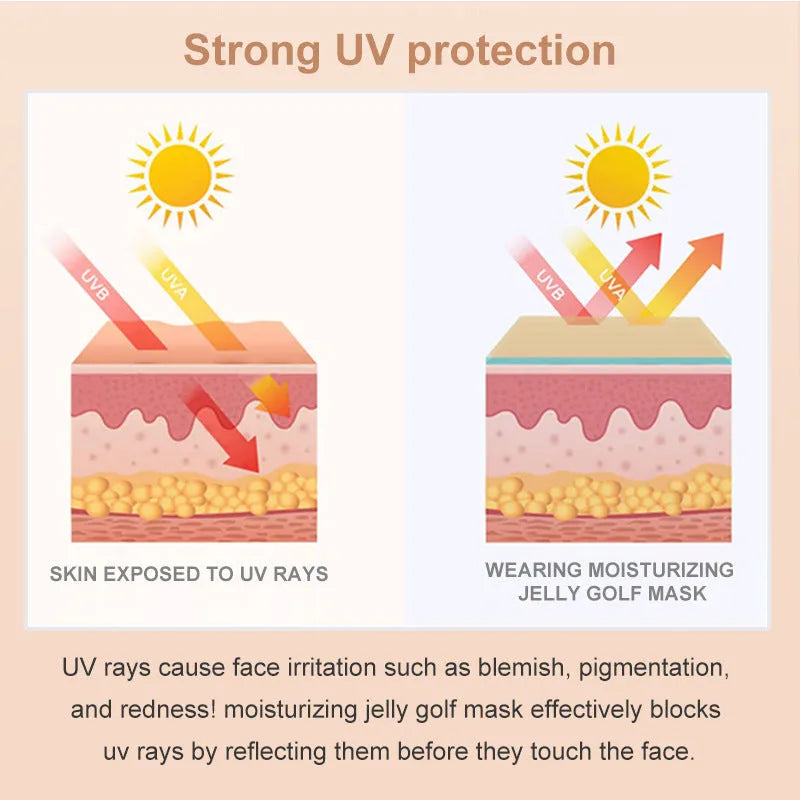 UV protection eyes mask for outdoor sports with 5ml/g content in standard specifications