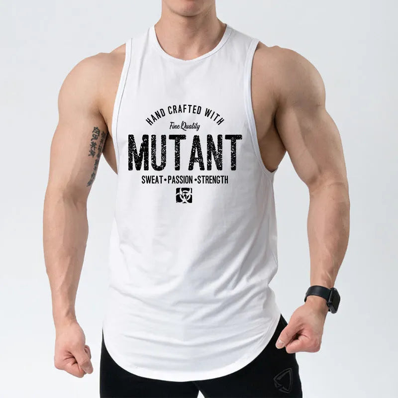 Loose fit training vest sleeveless shirt for gym workouts in multiple colour options