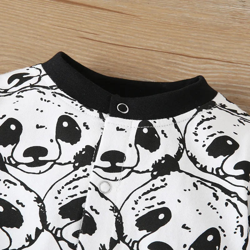 Neutral white baby onesie made from 95% cotton with long sleeves and detachable hood