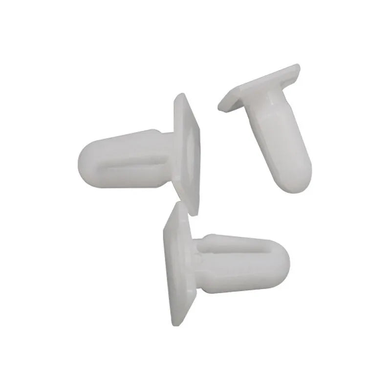 Black PA66 plastic automotive clip nails for trim panel attachment, D318 style, 60 pieces