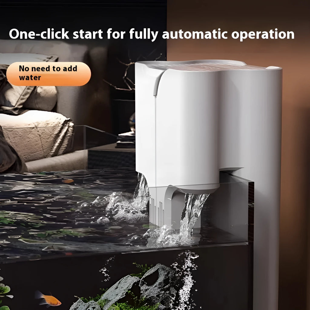 Crazy Water Plants Pharaoh Series external aquarium filter wall-mounted, plastic, three-in-one waterfall design