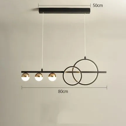 Modern rectangular aluminium ceiling lamp in black or gold finish with remote control for dimming.