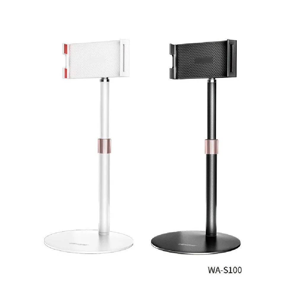 Adjustable lifting bracket for tablet computers showing telescopic arm extended to 200mm