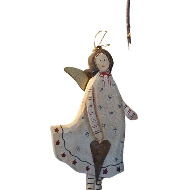 Wooden door plate pendant with hand-painted letters and XINGX design in American country style