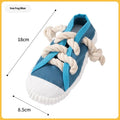 Plastic dog chew toy with bends design in rock yellow colour showing self-hi sound feature