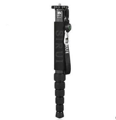 Black carbon fibre SLR camera monopod fully extended to 1540mm height