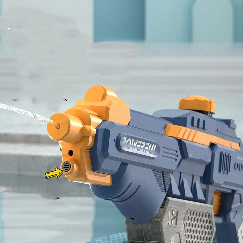 Electric continuous firing water gun with 660ML automatic water absorption in blue English colour box