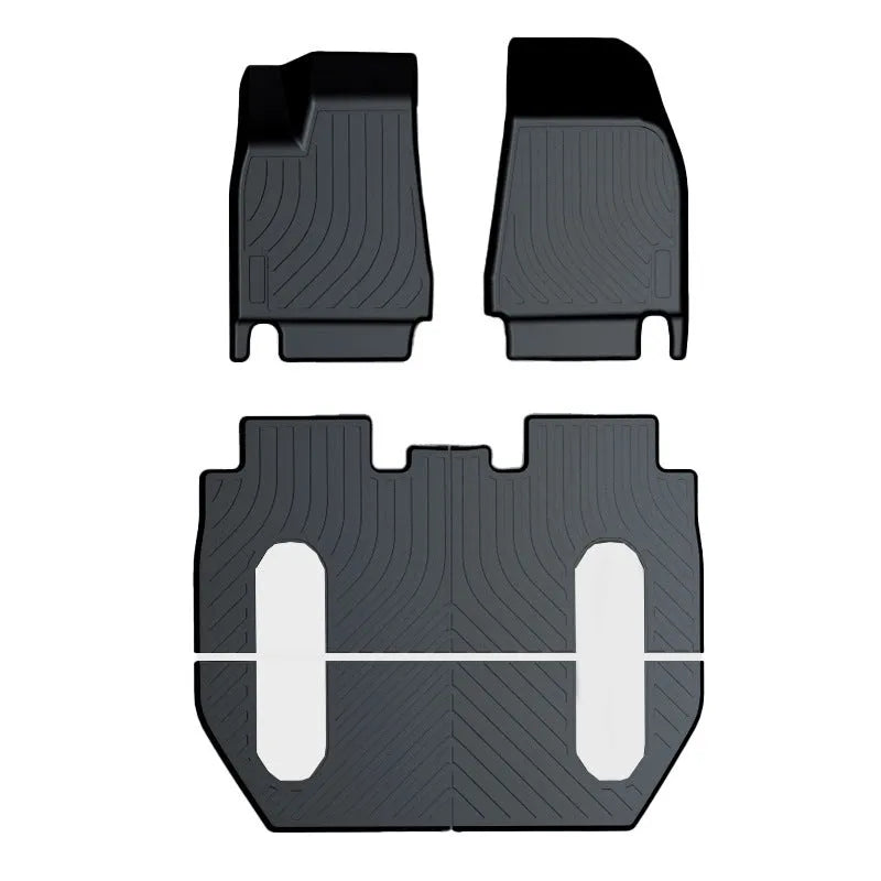 Custom rubber and TPE floor mats for Tesla Model 3, Y, X, and S cars