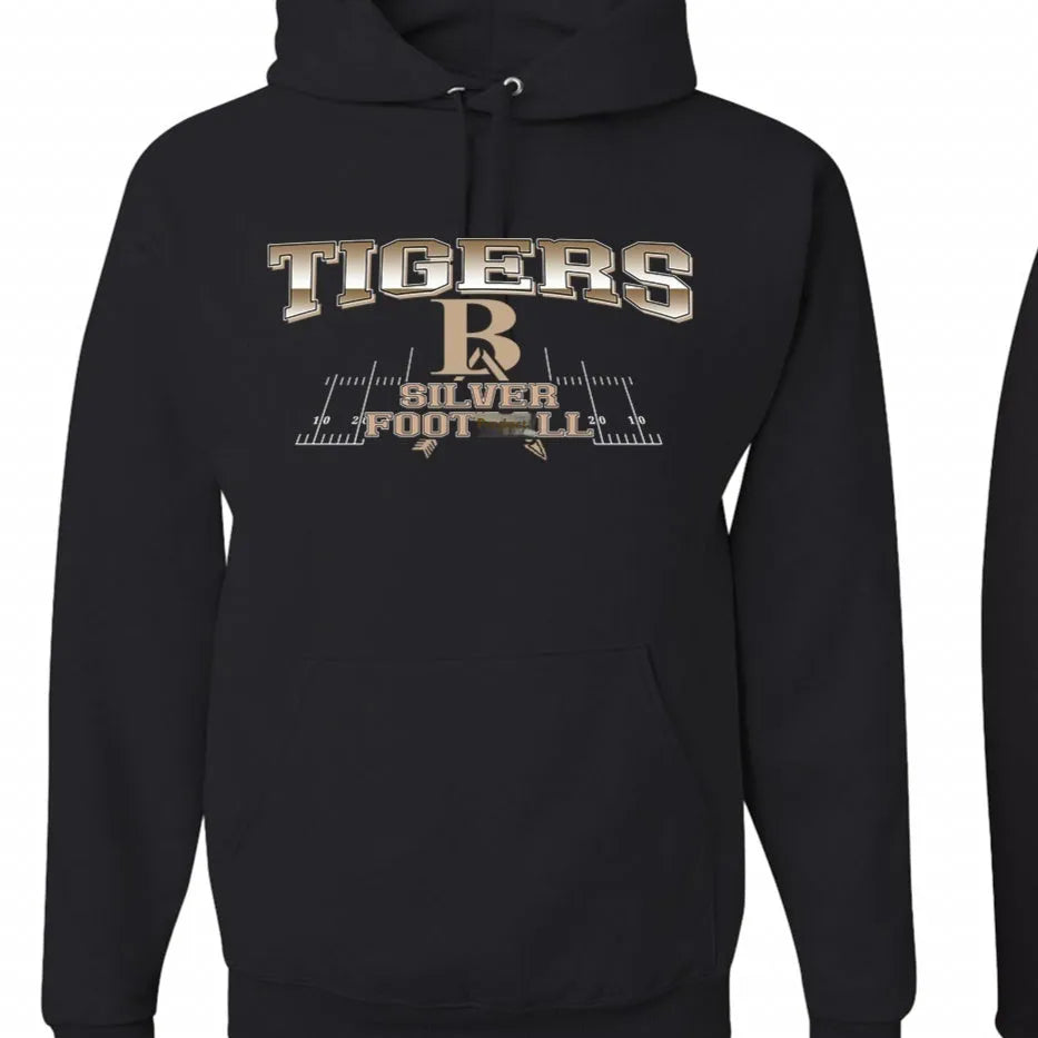 Black drop shoulder sleeve pullover hoodie with long sleeves