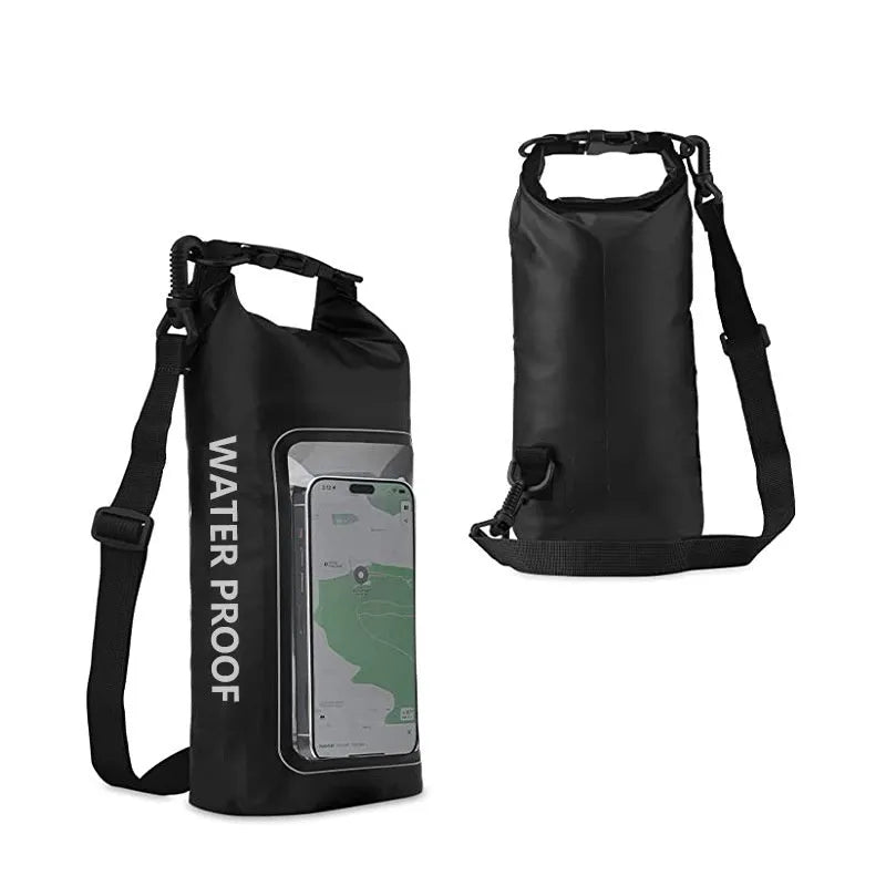 2L crossbody waterproof PVC bag for mobile phones in multiple colour options