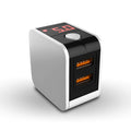 5V2.4A dual USB travel charger with digital display in black/white/red with UK/US/EU plug options