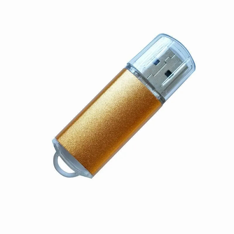 USB software encryption dongle with metal shell in seven colour options showing compact 50mm design