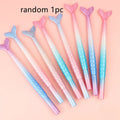 Cartoon mermaid themed pen with 0.38mm fine writing tip and plastic shell