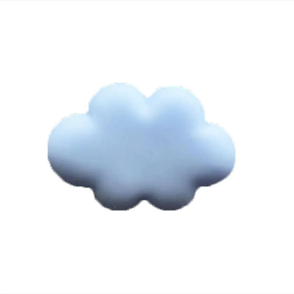 Resin car air vent fragrance clip in cartoon design, 17mm by 27mm, shown in one of six colours.