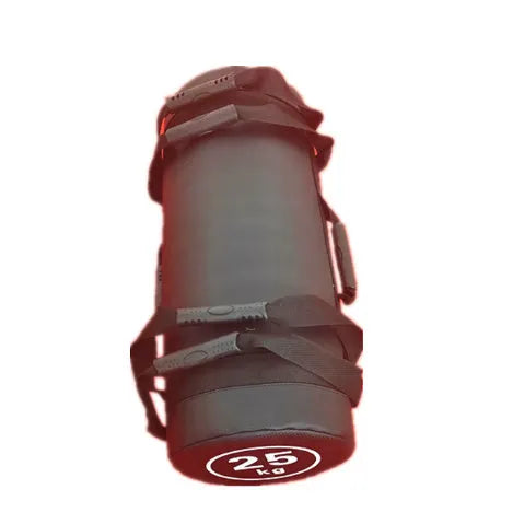 White PVC fitness power bag training sandbag for weight lifting and strength exercises