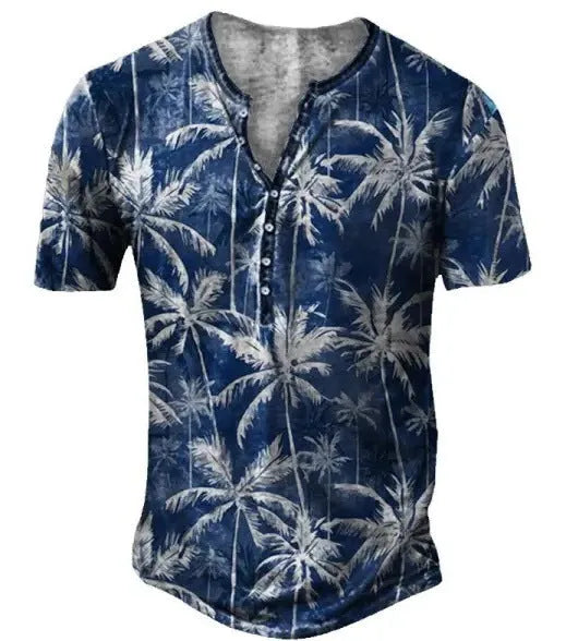 Men's short sleeve polyester sports shirt with lapel buttons in bird eye cloth fabric