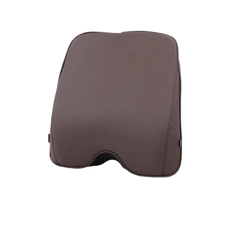 Volvo car headrest cushion and lumbar support pillow set in minimalist design with synthetic fibre filling