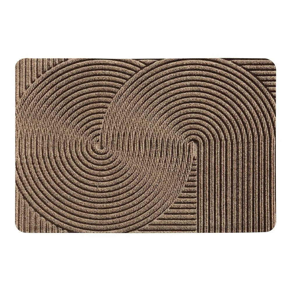 Diatom oil entrance mat with alien shape design in blue colour, measuring 60 by 90 centimetres