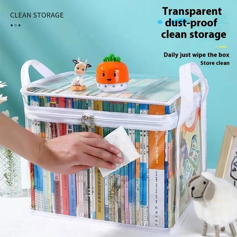 Transparent foldable PVC water buggy bag showing 24L capacity and dimensions