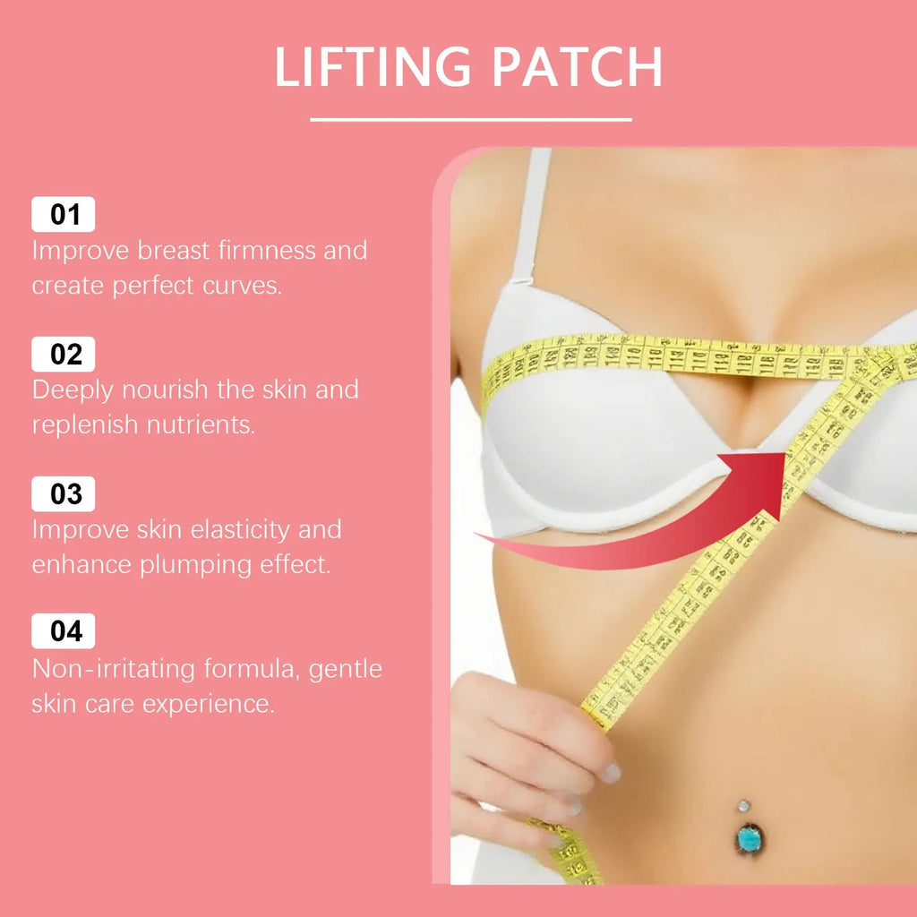 Chest nursing adhesive bandage for gentle skin nourishment, pack of 4 patches, for female body care