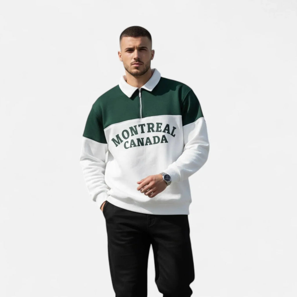 3D digital print stand collar pullover sweater in autumn winter colours long sleeve polyester fibre