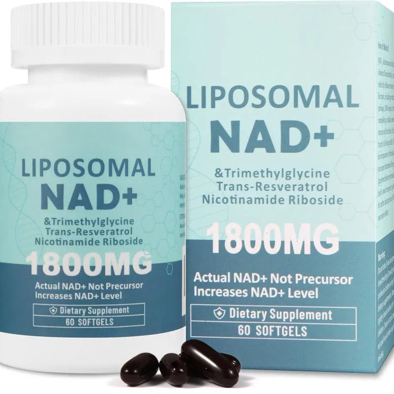 Bottle of Nicotinamide Mononucleotide Gel capsules dietary supplement with 60 or 120 piece options.
