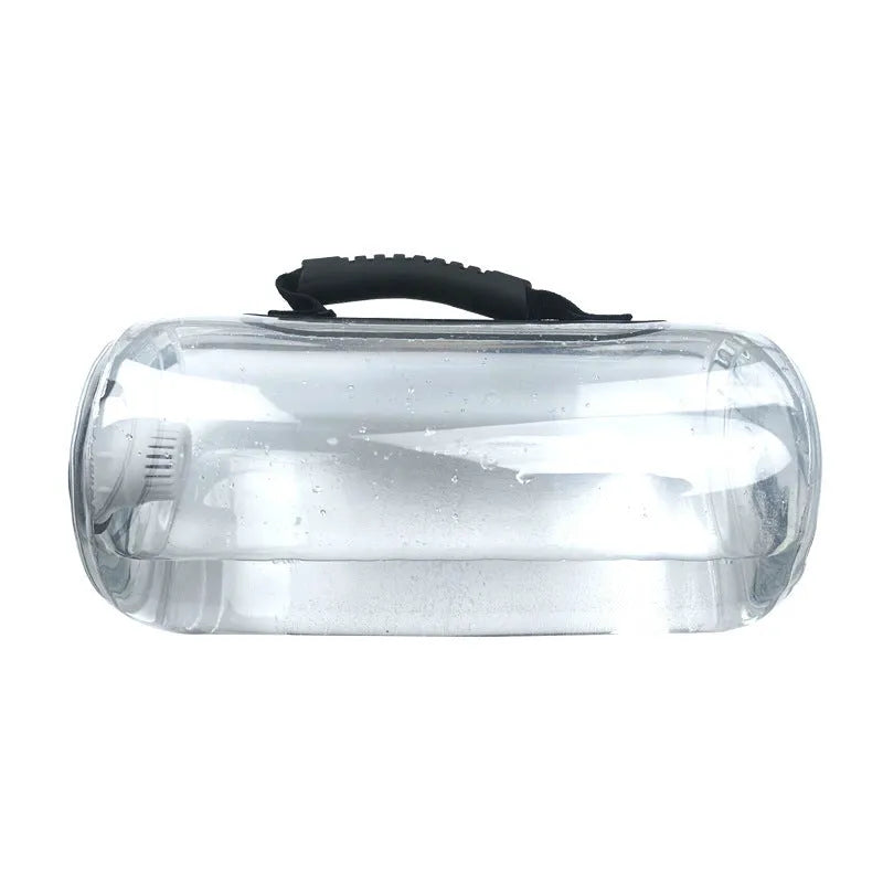 Transparent PVC water injection weight bag for adjustable strength training with soft dumbbell design