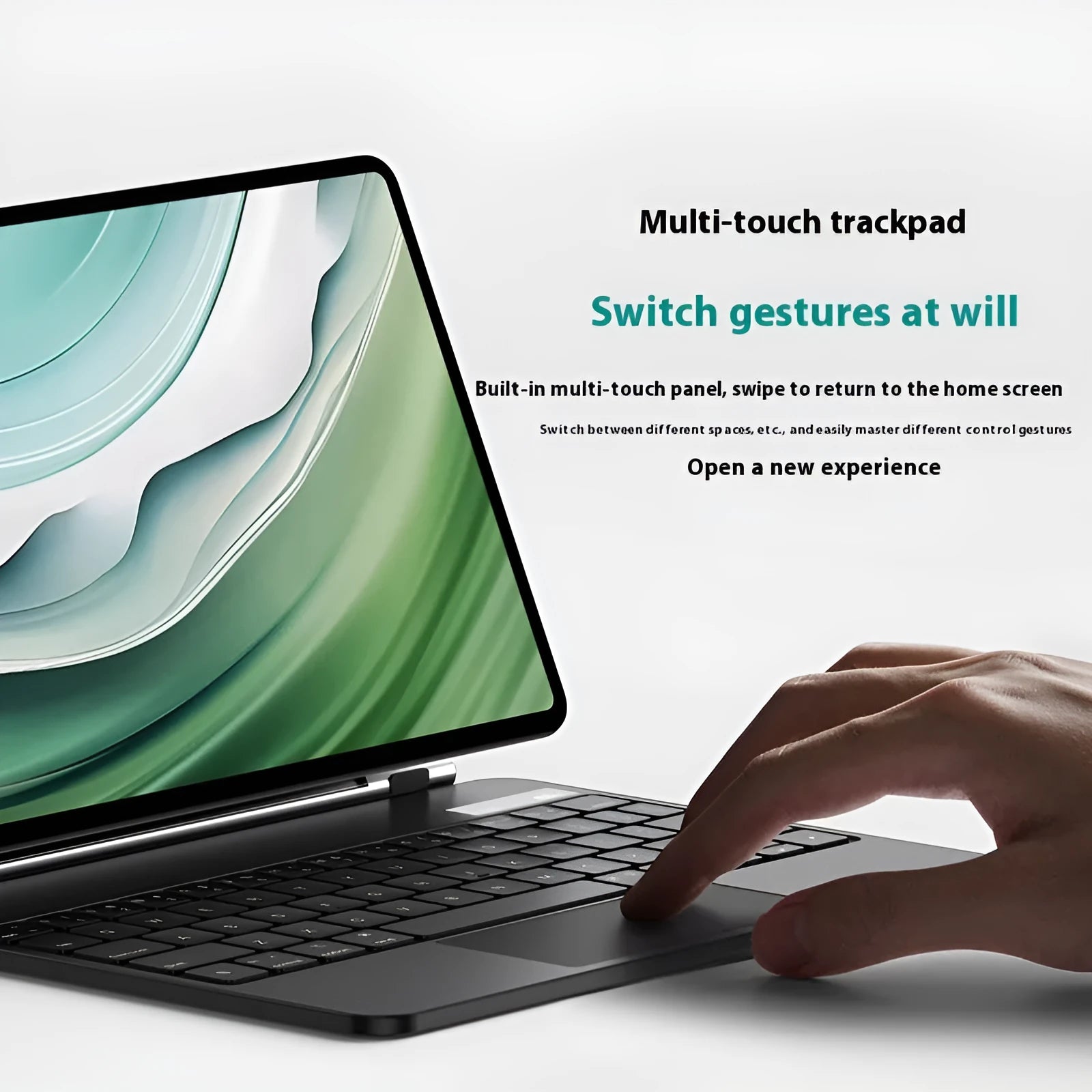 Miaocontrol Keyboard Pro11 magnetic wireless keyboard for Huawei Matepad11 in black or white with PU leather bag