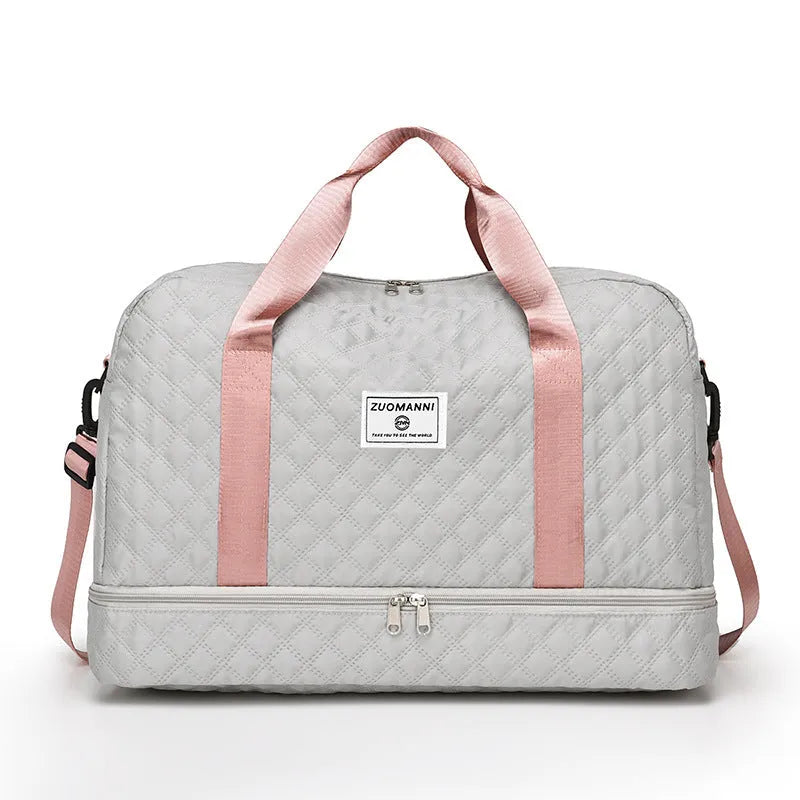Oxford cloth leisure travel bag with 36-55L capacity in a street style design, shown in a selected colour.