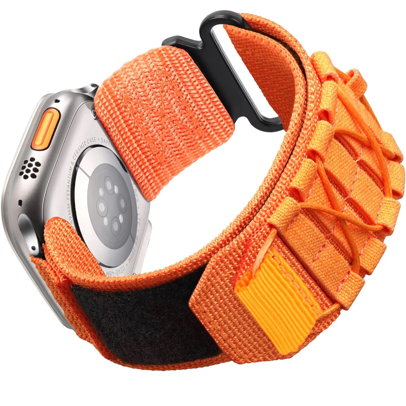 Apple Watch nylon canvas loop strap in five colours for 38/40/41mm and 42/44/45/49mm sizes