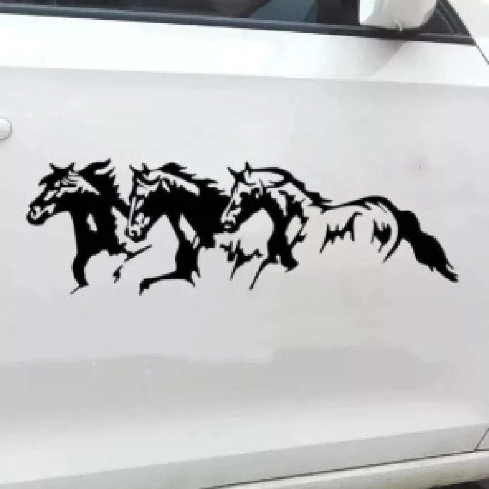 25cm by 8cm horse design car decal sticker for vehicle body decoration