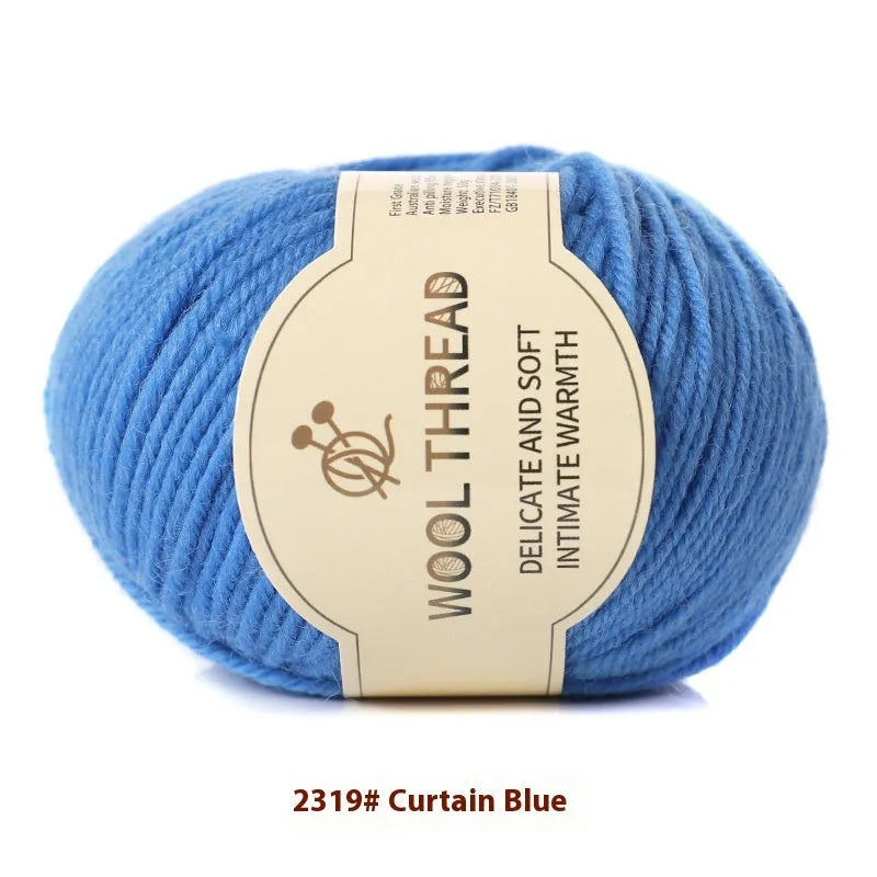 Roll of hand knitting wool yarn for baby garments in various colour options